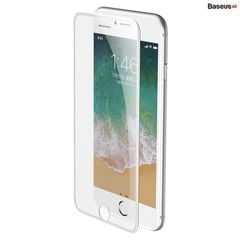 Kính cường lực chống bụi, chống trầy, siêu bền Baseus Cellular Dust Prevention cho iPhone 6/7/8/ Plus (0,3mm, 3D Curved-screen Full Coverage Tempered Glass )