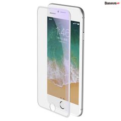 Kính cường lực chống bụi, chống trầy, siêu bền Baseus Cellular Dust Prevention cho iPhone 6/7/8/ Plus (0,3mm, 3D Curved-screen Full Coverage Tempered Glass )