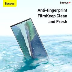 Bộ 2 miếng Film dán chống trầy Full màn hình cho Samsung Note 20 Series Baseus 0.15mm Full-screen Curved Surface Water Gel Protector (2pcs/pack+Pasting Artifactl)