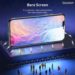 Kính cường lực chống trầy, chống bụi Baseus full-screen curved tempered glass screen protector For iP 11/11Promax/iPX (2 Pcs, Pasting Artifact, Che màng loa)