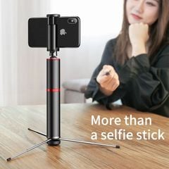 Gậy chụp hình Tự Sướng/ Live Stream tích hợp Tripod xếp gọn Baseus Fully Folding Selfie Stick (Bluetooth Remote Control, Camera Tripod, Selfie Stick )