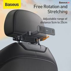 Giá treo xếp gọn dùng gắn lưng ghế trên xe hơi Baseus Fun Journey Backseat Lazy Bracket (dùng cho Smartphone/Tablet/iPad 4.7 - 12.3 inches)