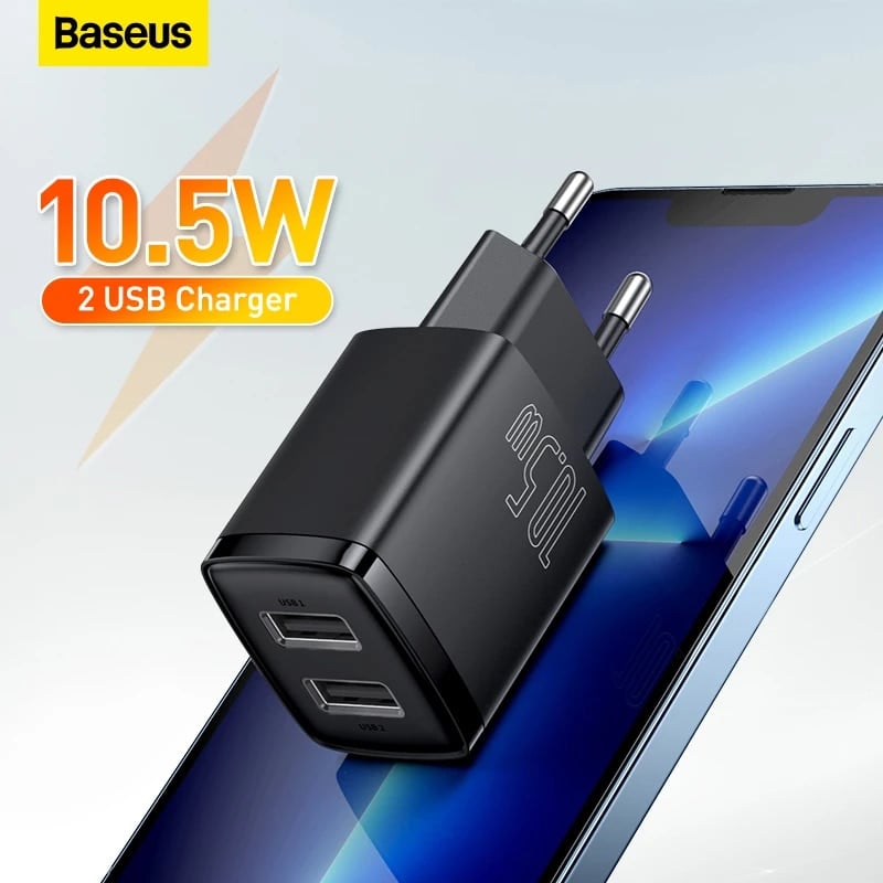 Củ Sạc Baseus Compact Charger 2 Cổng USB 