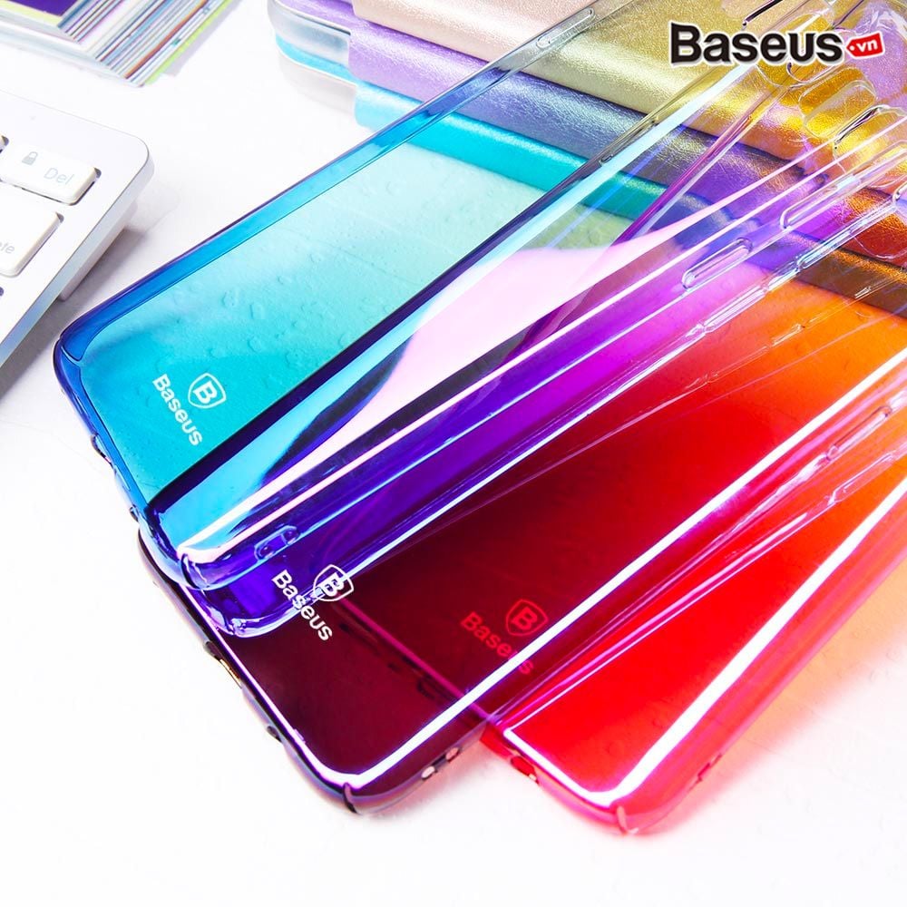 Ốp lưng trong suốt đổi màu Baseus Glaze Case cho Samsung Galaxy Note 8 ( Ultra Thin, Gradient Hard Plastic Case)