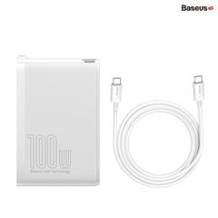 Bộ sạc nhanh Baseus GaN2 Pro Quick Charger 4 Ports (100W, Type C*2 & USB*2, PD/QC3.0/QC4+/PPS/SCP/FCP/AFC/Apple 2.4/BC1.2, Multi Quick charge protocol support)