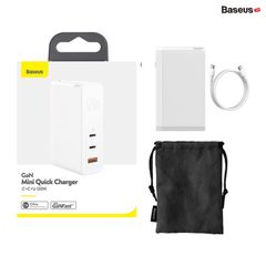 Bộ sạc nhanh đa năng Baseus GaN2 Pro Quick Charger 120W dùng cho Smartphone/ Tablet/ Macbook / Laptop (C+C+A, With C to C Cable, E-mark Chip)