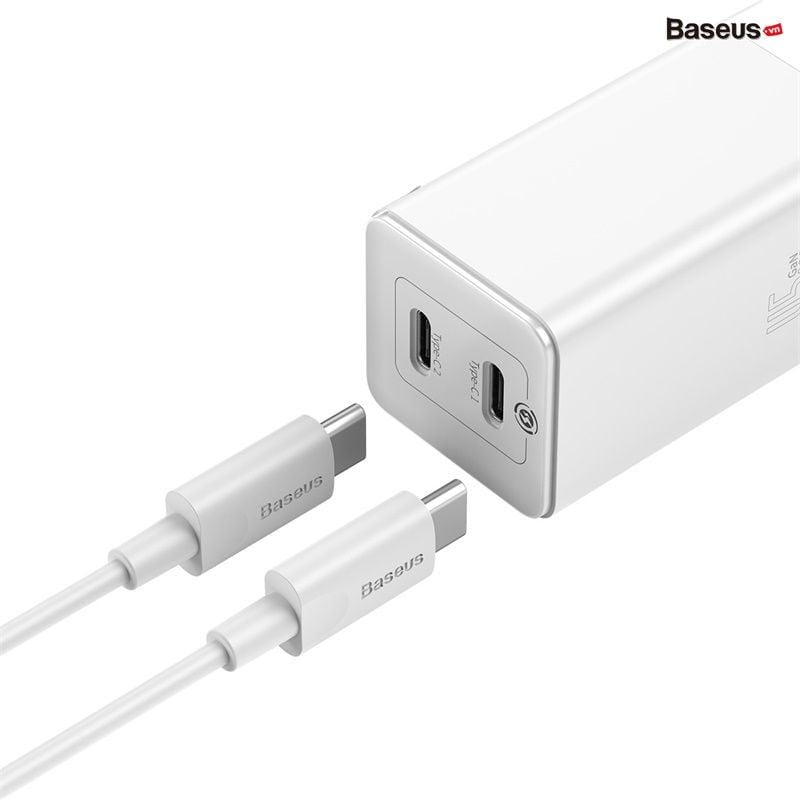 Bộ cốc sạc nhanh đa năng siêu nhỏ gọn Baseus GaN2 Mini Quick Charger C+U 45W (PD/QC3.0/BPS/SCP/FCP/AFC Multi Quick Charge Technology Support)