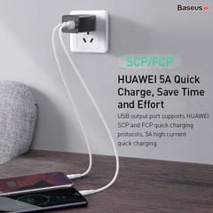 Bộ sạc nhanh đa năng thế hệ mới Baseus GaN Travel Quick Charger 65W cho Smartphone/Tablet/iPad/Macbook/Laptop (Type Cx2 + USB, PD3.0/PPS/QC4.0/SCP/FCP Multi Quick Charge Protocol, GaN Technology)