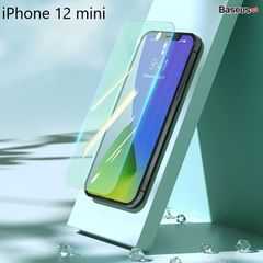 Kính cường lực chống ánh sáng xanh Baseus 0.3mm Eye Protection Full Coverage Tempered Glass Film 2020 dùng cho iPhone 12 Series  (2 miếng/hộp, 0.3mm, Chống ánh sáng xanh, bảo vệ mắt)