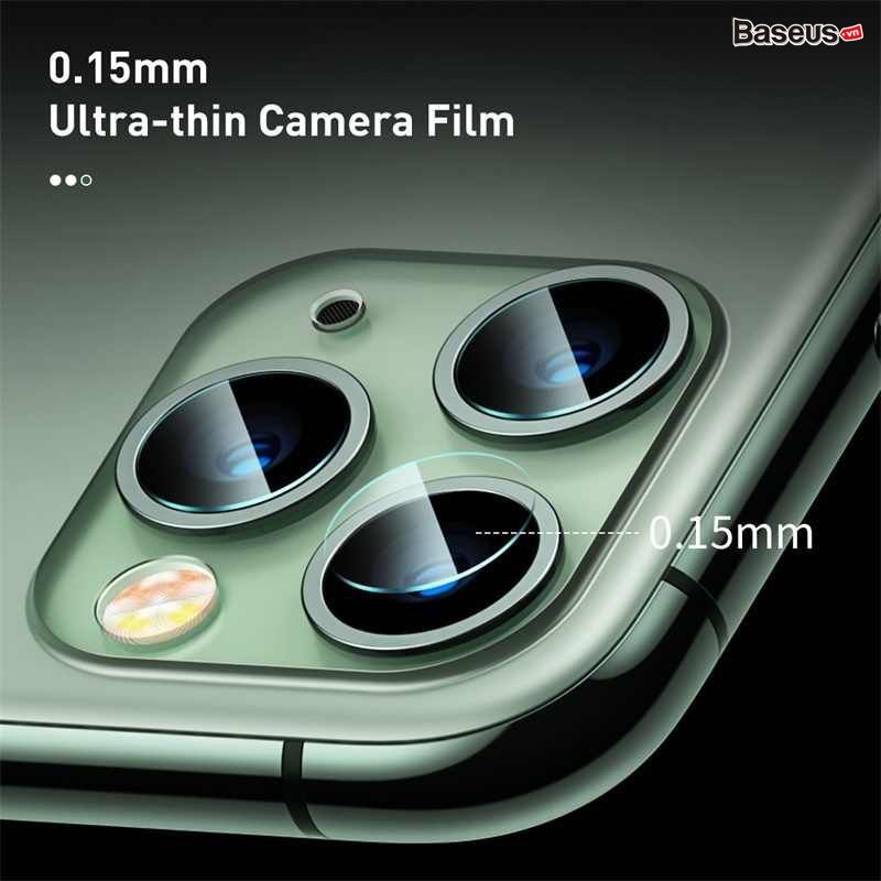 Kính cường lực 5 lớp chống trầy Camera cho iPhone 11 Series Baseus Gem lens ( 0.15mm,  3H Scratch Proof Camera Lens Protector for iP 11/Pro/ Pro Max))