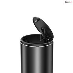 Thùng chứa rác Mini tiện dụng Baseus Gentleman Style dùng trên xe hơi hoặc bàn làm việc (Metal Vehicle-mounted Trash Can)