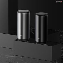 Thùng chứa rác Mini tiện dụng Baseus Gentleman Style dùng trên xe hơi hoặc bàn làm việc (Metal Vehicle-mounted Trash Can)