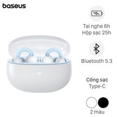 Tai Nghe Bluetooth Baseus AirGo 1 Ring Open-Ear (Bluetooth 5.3, TWS, 25H)