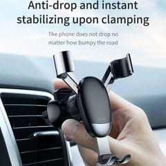 Bộ đế giữ điện thoại khóa tự động dùng cho xe hơi Baseus Mini Gravity Car Holder LV429（Air Outlet Version Car Mount）