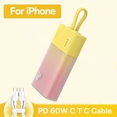 Pin dự phòng Baseus Popsicle 5200mAh – Sạc nhanh 20W PD/QC/AFC/FCP, tặng cáp C to C 60W, nhỏ gọn, tiện lợi mang theo