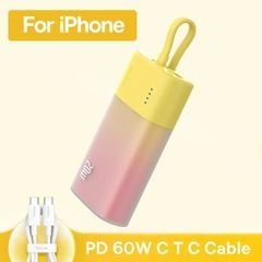 Pin Dự Phòng Sạc Nhanh Baseus Popsicle Fast Charging Power Bank IP Edition 5200mAh 20W PD, QC, AFC, FCP (With Baseus Simple wiring Type-C to Type-C 60W)