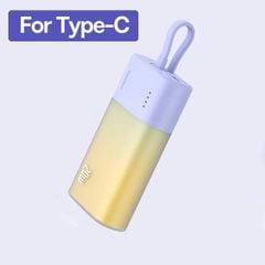 Pin dự phòng Baseus Popsicle 5200mAh – Sạc nhanh 20W PD/QC/AFC/FCP, tặng cáp C to C 60W, nhỏ gọn, tiện lợi mang theo