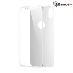 Bộ kính cường lực 3D 2 mặt Trước & Sau Baseus LV179 cho iPhone X (0.2mm/ 0.3mm, Ultra Thin, Front and Back Protector)