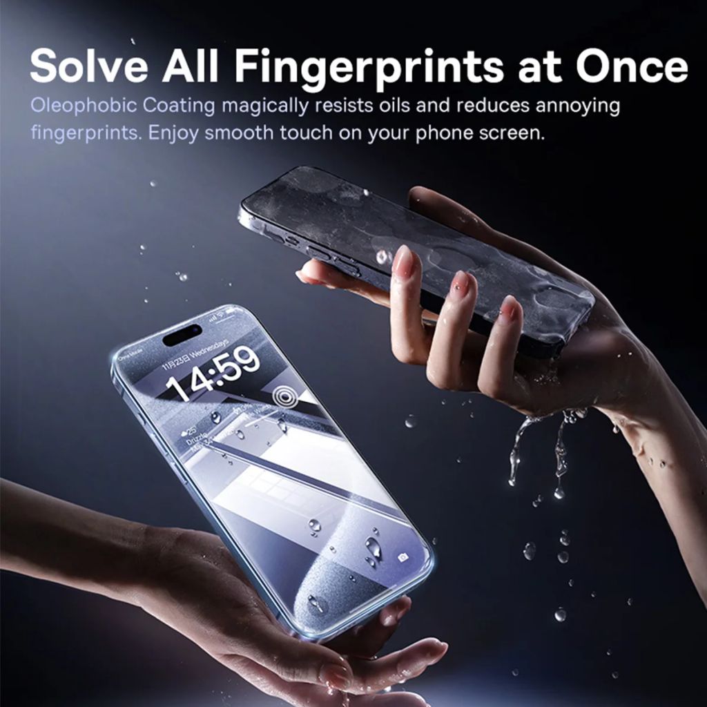 Kính Cường Lực Baseus Superior Series for iPhone 16 Series (With cleaning kit and EasyStick installation tool)