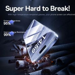 Kính Cường Lực Baseus Superior Series for iPhone 16 Series (With cleaning kit and EasyStick installation tool)