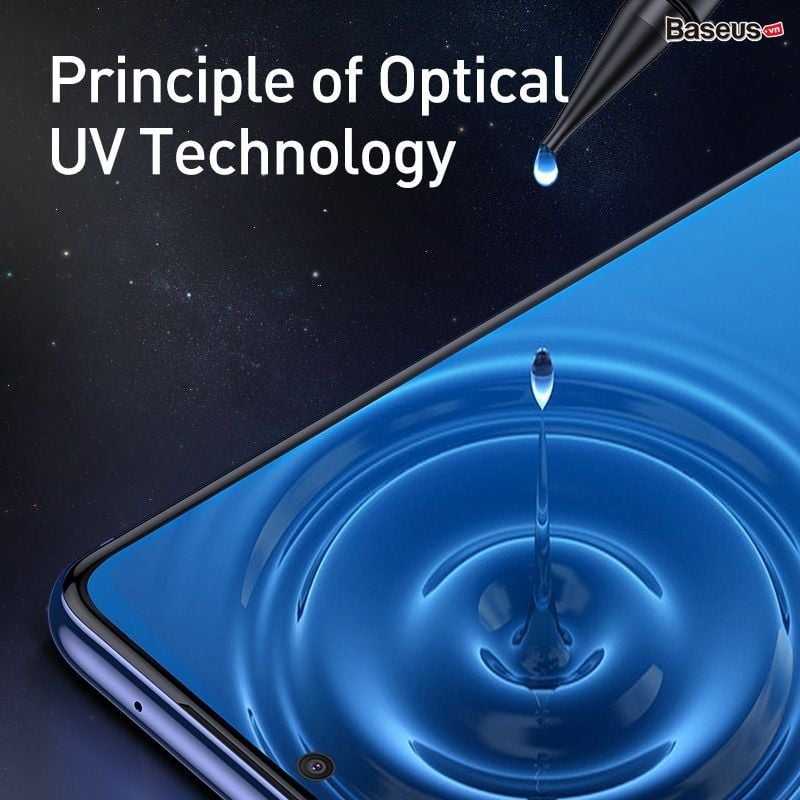 Kính cường lực UV 4 lớp chống trầy cho Samsung S20 Series Baseus 0.25mm Curved-screen UV Tempered Glass Screen Protector (Bộ 2 cái, Full keo, Full màn hình)