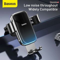 Đế giữ điện thoại trên xe Ô Tô Baseus Glaze Gravity Car Mount (New 2020 upgrade Model, Metal Bracket, Air Outlet Version - Gắn khe gió máy lạnh)