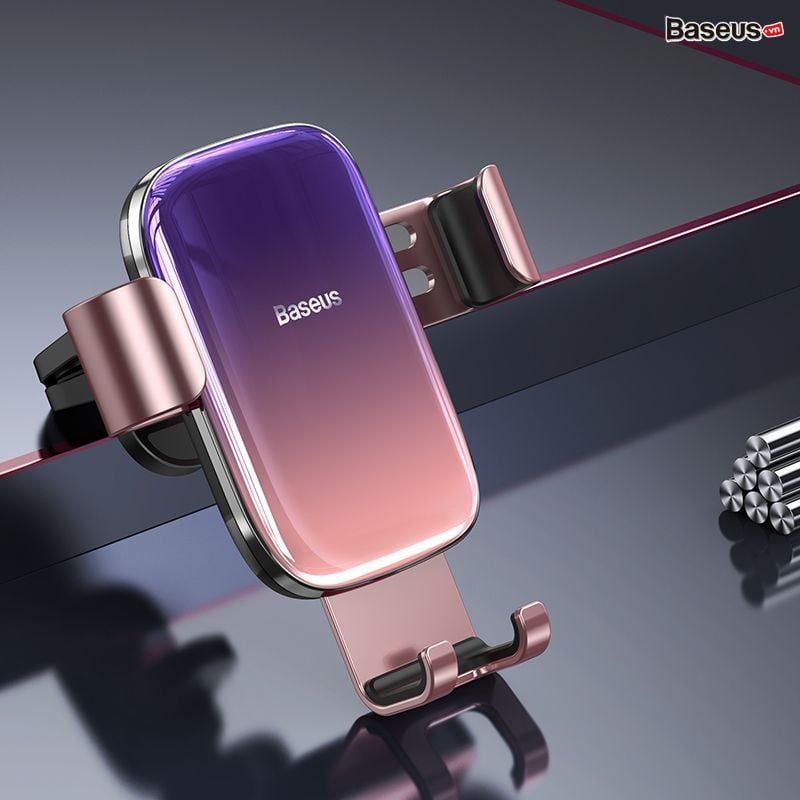 Đế giữ điện thoại trên xe Ô Tô Baseus Glaze Gravity Car Mount (New 2020 upgrade Model, Metal Bracket, Air Outlet Version - Gắn khe gió máy lạnh)