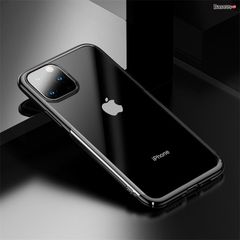 Ốp lưng Baseus Glitter Case – Nhựa cứng trong suốt, siêu mỏng, viền mạ kim loại, cho iPhone 11/Pro/Pro Max (2019)