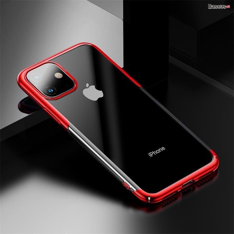 Ốp lưng Baseus Glitter Case – Nhựa cứng trong suốt, siêu mỏng, viền mạ kim loại, cho iPhone 11/Pro/Pro Max (2019)