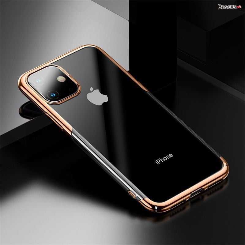 Ốp lưng nhựa cứng trong suốt Baseus Glitter Case dùng cho iPhone 11/Pro/Pro Max 2019 (Hard PC, Ultra Thin, Luxury Plating Super Clear Plastic Case)
