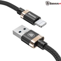 Cáp sạc nhanh, truyền dữ liệu tốc độ cao Lightning Baseus Golden Belt cho iPhone 6/ 7/ 8/ iPhone X (Sạc nhanh, Siêu bền, 2A, 1 mét)