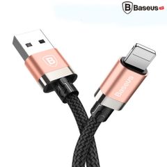 Cáp sạc nhanh, truyền dữ liệu tốc độ cao Lightning Baseus Golden Belt cho iPhone 6/ 7/ 8/ iPhone X (Sạc nhanh, Siêu bền, 2A, 1 mét)