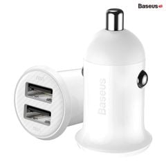 Tẩu sạc 2 cổng USB dùng trên xe hơi Baseus Grain Pro Car Charger (5V/4.8A, Dual USB Port Auto Quick charger)