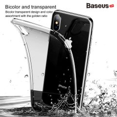 Ốp lưng Baseus Haft to Haft LV181 cho iPhone XS/ XR/ Xs Max (Soft TPU + Hard PC Fashion Transparent Silicone Case)