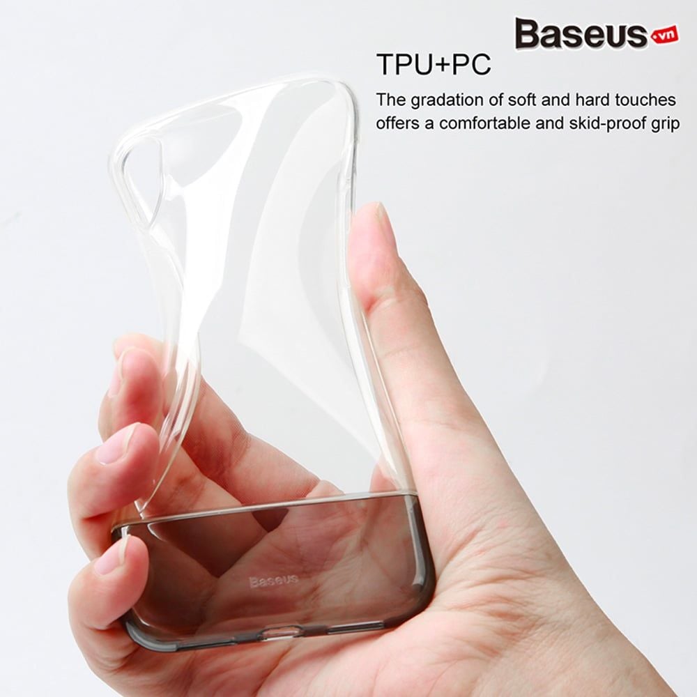 Ốp lưng Baseus Haft to Haft LV181 cho iPhone XS/ XR/ Xs Max (Soft TPU + Hard PC Fashion Transparent Silicone Case)