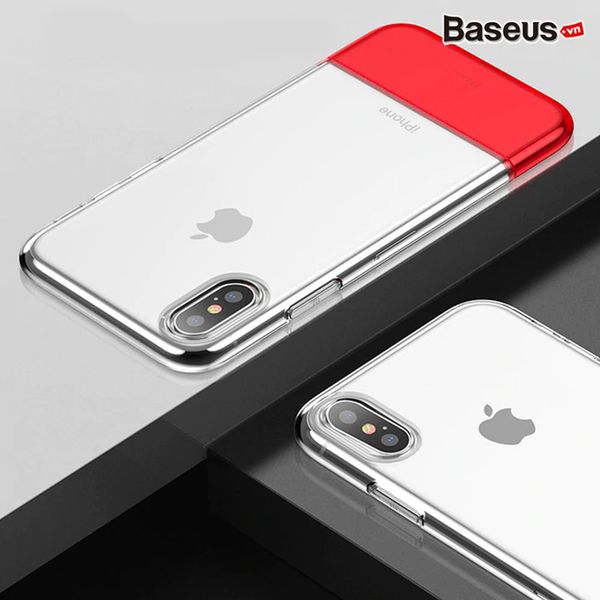 Ốp lưng Baseus Haft to Haft LV181 cho iPhone XS/ XR/ Xs Max (Soft TPU + Hard PC Fashion Transparent Silicone Case)