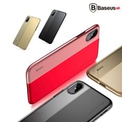 Ốp lưng Baseus Haft to Haft LV181 cho iPhone X Gold/ Đỏ/ Đen (Soft TPU + Hard PC Protective Shell Back Cases)