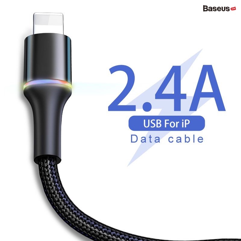 Cáp sạc nhanh siêu bền Baseus Halo Data Lightning Cable cho iPhone/ iP