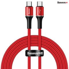 Cáp sạc nhanh Baseus Halo  Data C to C Cable (20V/3A, 60W, Power Delivery, QC3.0 Quick Charge Cable)