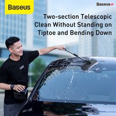 Chổi lau rửa, vệ sinh chuyên dụng cho xe ô tô Baseus Handy Soft Flat Mop (Microfiber, Washing Brush Tools, Car/Home Dual-use)