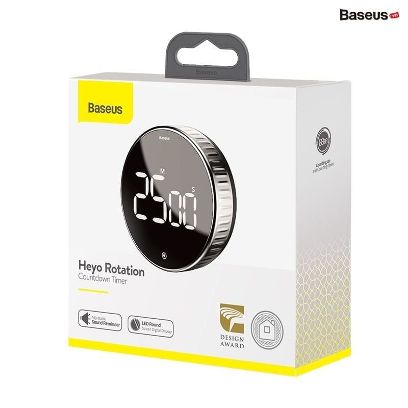 Đồng hộ hẹn giờ đếm ngược Baseus Heyo Rotation LED Countdown Timer