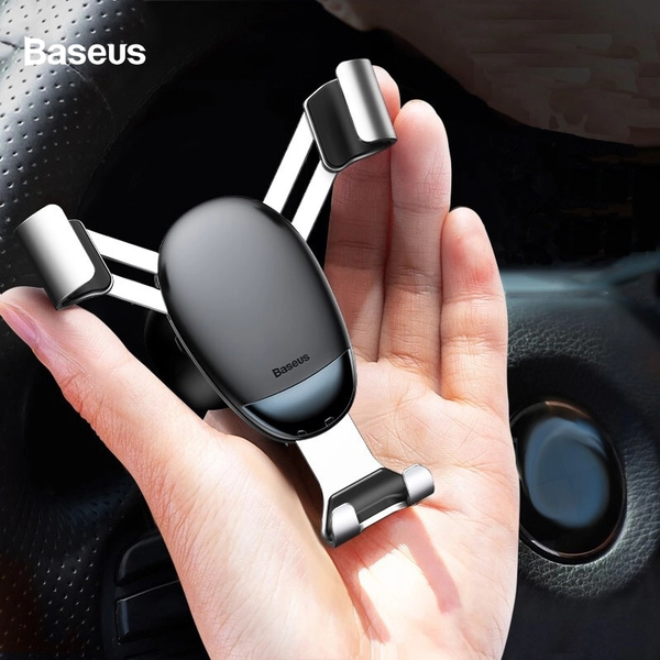 Bộ đế giữ điện thoại khóa tự động dùng cho xe hơi Baseus Mini Gravity Car Holder LV429（Air Outlet Version Car Mount）