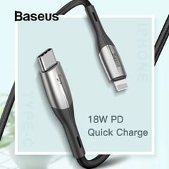 Cáp sạc nhanh Type C to Lightning Baseus Horizontal Data PD (18W, Power Delivery Fast Charge, C to iPhone Cable)