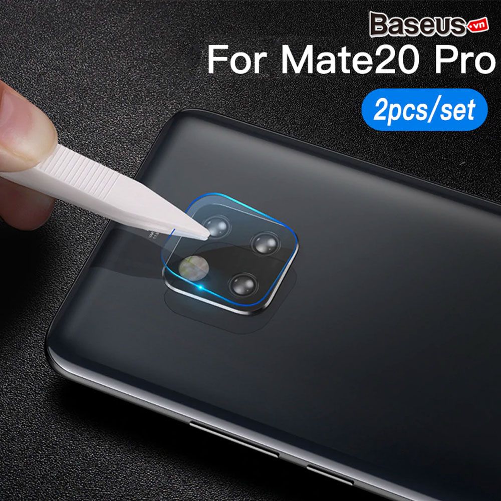 Kính cường lực Baseus Sapphire – bảo vệ camera 5 lớp, 0.2mm, chống trầy 9H cho Huawei Mate 20/Mate 20 Pro, siêu bền