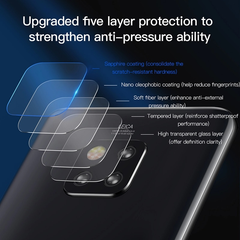 Kính cường lực 5 lớp chống trầy Camera Baseus Sapphire Glass Film cho Huawei Mate 20/ Mate 20 Pro (0.2 mm, 9H Scratch Proof Camera Lens Protector)