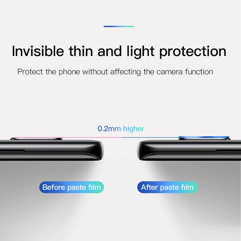 Kính cường lực 5 lớp chống trầy Camera Baseus Sapphire Glass Film cho Huawei Mate 20/ Mate 20 Pro (0.2 mm, 9H Scratch Proof Camera Lens Protector)