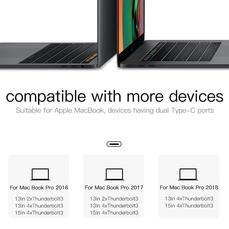 Hub chuyển Baseus Thunderbolt C Pro 7 in 1 Smart Hub cho Macbook Pro 2016/ 2017/ 2018 (Type C to C PD, 2x USB 3.0, HDMI 4K - 60Hz, SD/Micro SD Card Reader, LAN RJ-45 Expansion Smart Dock)