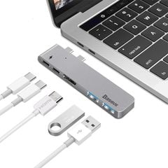 Bộ Hub chuyển đổi 5 trong 1 dành cho Macbook Pro (Thunderbolt 3 / Dual Type C to USB 3.0 / HDMI / Type C Female HUB Converter)