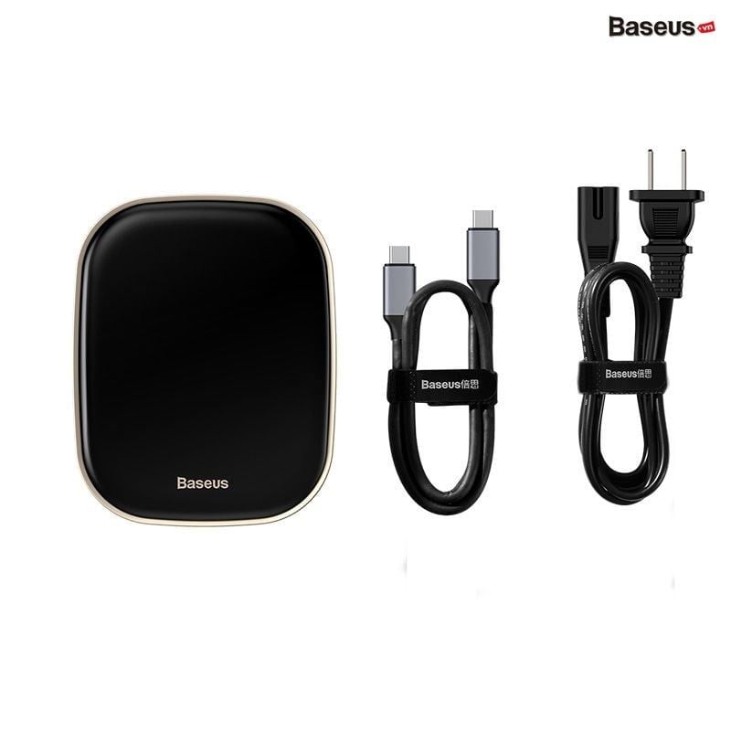 Bộ Hub mở rộng 7 in 1 tích hợp sạc 60W Baseus Type-C HUB Adapter AC Multifunctional Charger (USB 3.0*2 + HDMI + SD/TF + RJ45, 60W, 5Gbps)