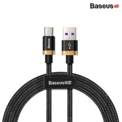 Cáp sạc nhanh Type C Baseus Purple Gold HW Flash Charge Cable cho Huawei/ Xiaomi (40W, 5A , QC3.0/ Huawei Super Quick charge)